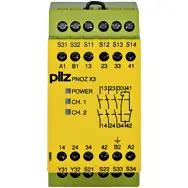 774318 PNOZ X3 230VAC 24VDC 3n/o 1n/c 1so PILZ