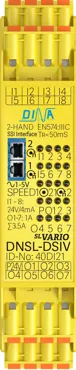 40DI21 DNSL-DSIV 2 Drehzahlüberwachungen SSI/SIN/COS TT 8 sichere Eingänge 7 sichere Ausgänge  DINA