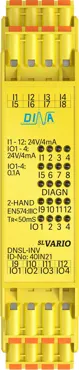 40IN21 DNSL-INV Ein- Ausgangsmodul Doppelklemme 12 sichere Eingänge 4 sichere Ein- Ausgänge  DINA