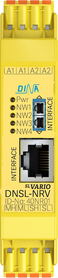 40NR01 DNSL-NRV Netzwerkkoppler Einzelklemme  DINA