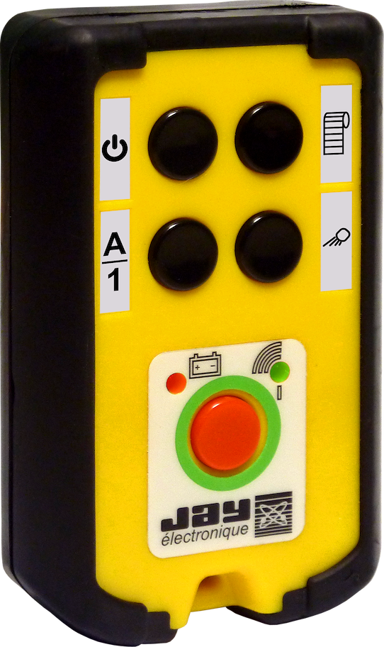 OREV42SL1 Industriesender Serie Orion 4 Kanal + Ein/Aus inklusive Batterien, IP65, Gehäuse ABS Jay