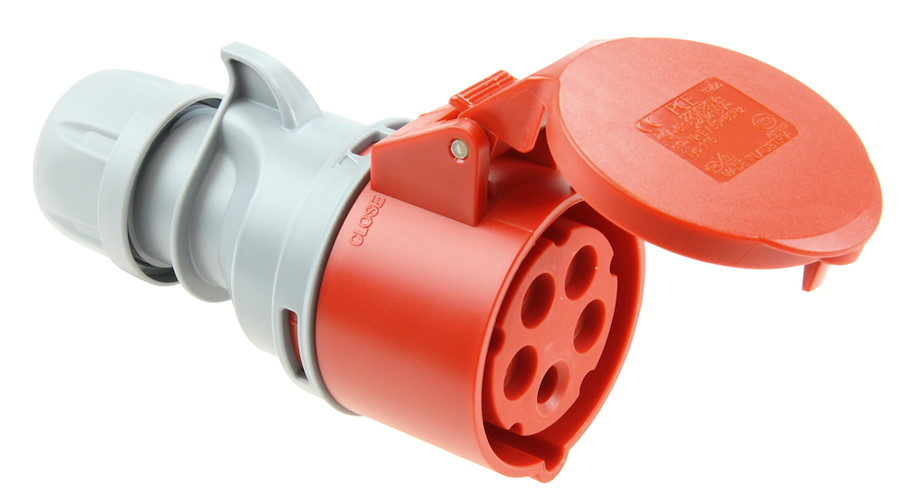 223-6TT Kupplungssteckdose 32A 3p 6h IP44 Turbo Shark   PCE
