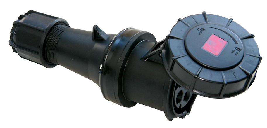 235-6xs Kupplung 63A 5p 6h IP67 schwarz TWIST PCE