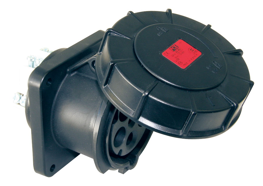 345-6xs Anbaudose ger.125A 5p 6h IP67 schwarz TW PCE