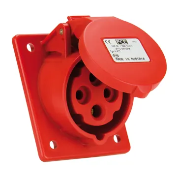 413-6TT Anbaudose schräg 16A 3p 6h IP44/54 Turbo Twist (Flansch 70x85 - Lochabstand 50x65) PCE