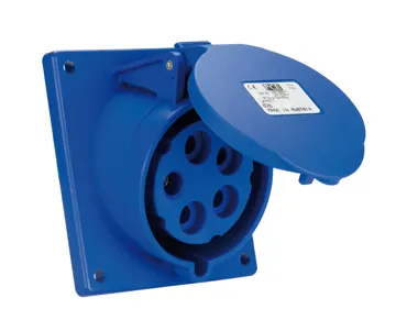 415-6TTf9 Anbaudose schräg 16A 5p 6h IP44/54 Turbo Twist (Flansch 92x100 - Lochabstand 77x85) PCE