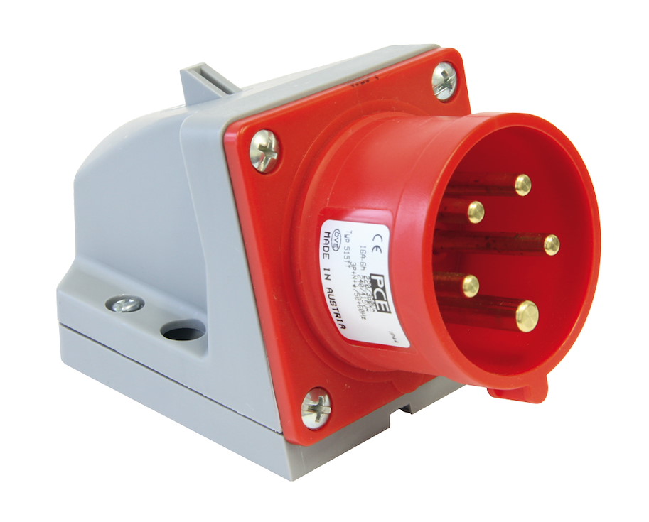 525-6TT Wandgerätestecker 32A 5p 6h IP44 Turbo Twist PCE