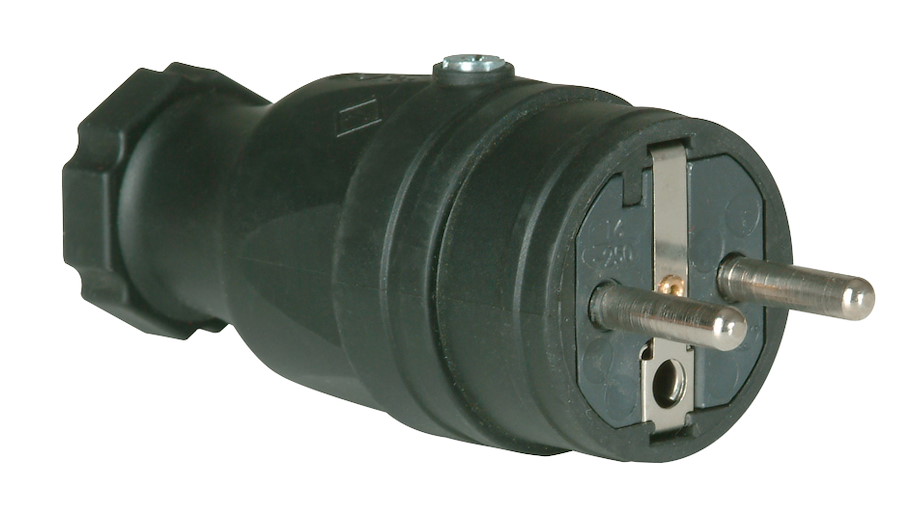 0532-s Schutzk.St.fb Vollgummi IP44 einen SL PCE