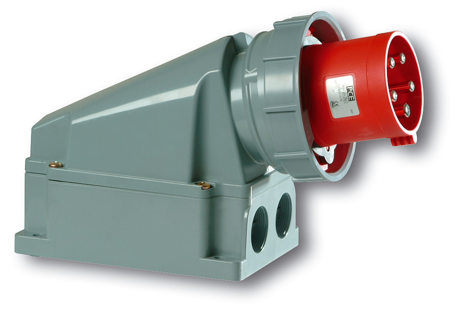 534-7 Wandgerätestecker 63A 4p 7h IP66/67 Power Twist PCE