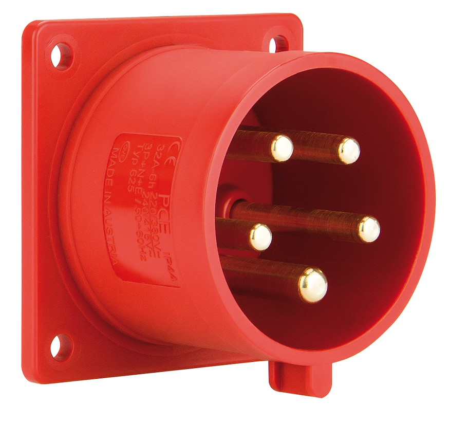 624-9 Anbaugerätestecker gerade 32A4p9h IP44 PCE