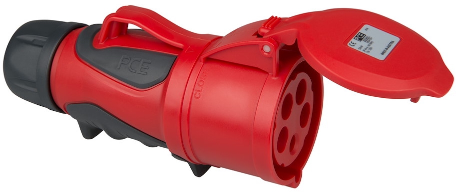2253-6 CEE Kupplung 32A 5p 6h GRIP IP44/54 PCE