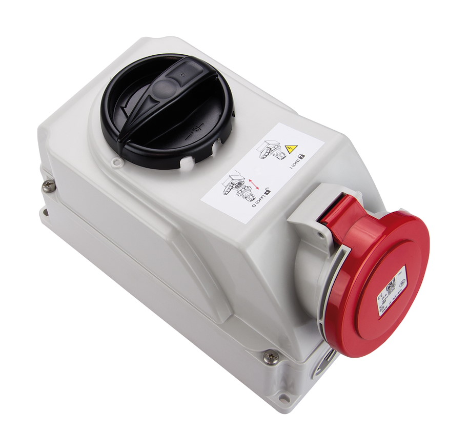 7514-7 Abschaltbare Wanddose 16A 4p 7h IP44 PCE