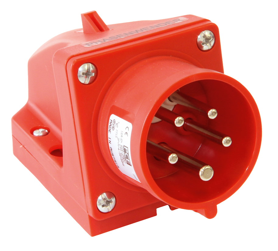 7715-6 Phasenwender Wandgerätestecker 16A 5p 6h IP44 PCE