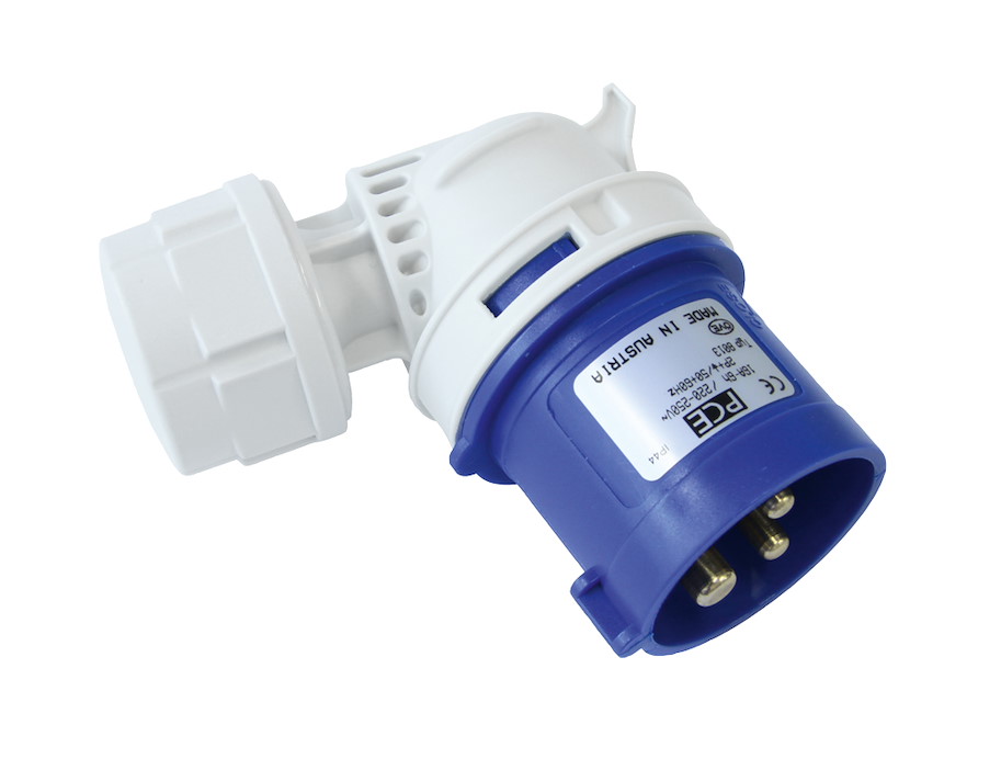 8015-7 Winkelstecker 16A 5p 7h IP44 Twist PCE
