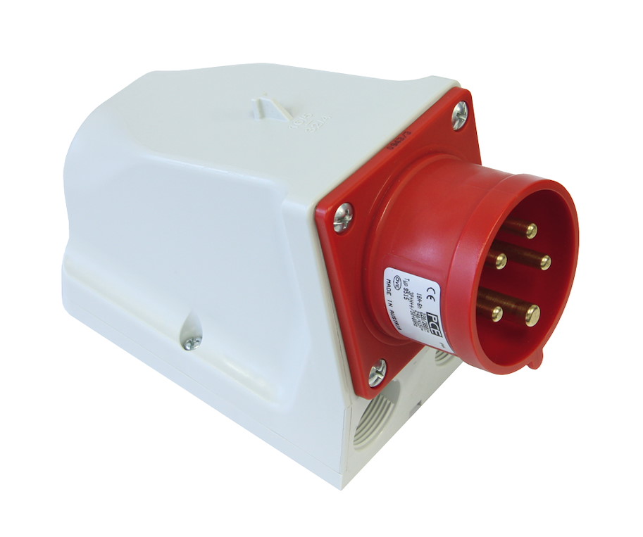 9525-6 Wandgerätestecker 32A 5p 6h IP44 PCE