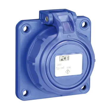 20342-8b Anbausteckdose mit Klappdeckel 16A 3p 250V IP66/68 Nautilus PCE