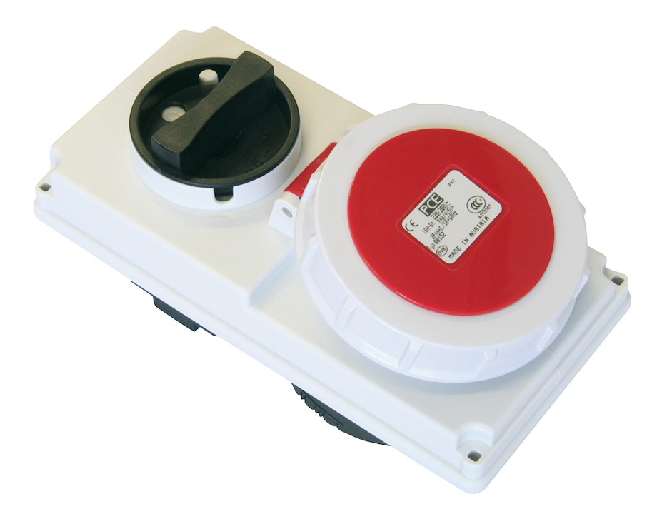 60252-6 Abschaltbare Anbaudose 32A 5p 6h IP67 PCE