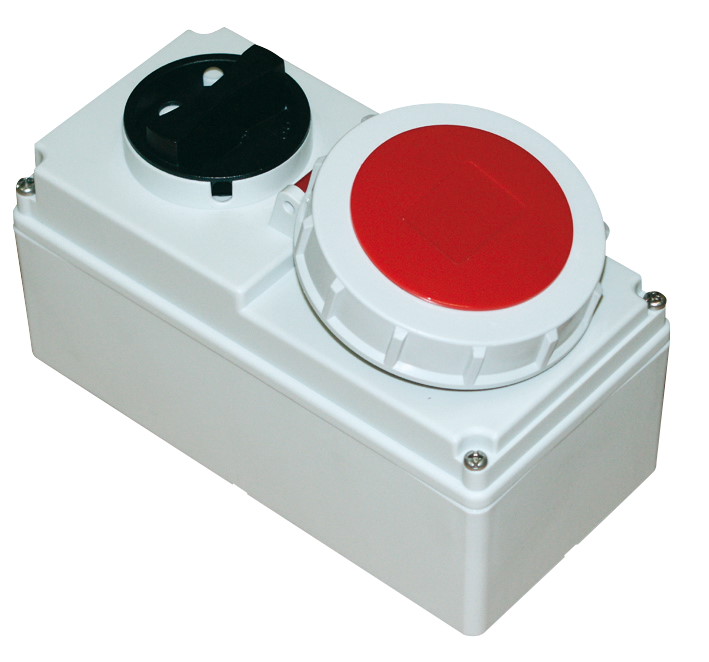 61252-6 Abschaltbare Wanddose 32A 5p 6h IP67 PCE