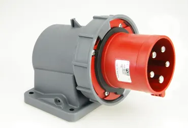 Anbaugerätestecker kompakt 63A 3p 6h IP66/67 Power Twist (Flansch 116x91 - Lochabstand 95x70)