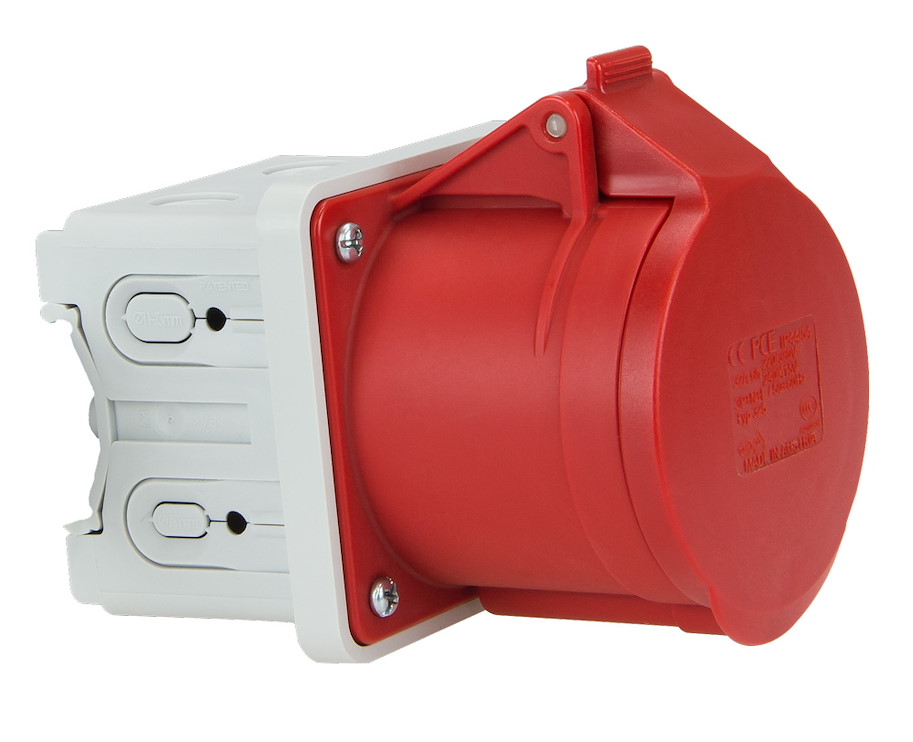 81315-6 Anbaudose 16A 5p 6h für DIN-Schiene PCE