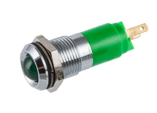 292A135W 292A135W NLD-Signalleuchte zum Frontplatteneinbau, Tageslicht-tauglich, Einbaudurch-, Schwarzverchromter Metallreflektor, weiss NLD