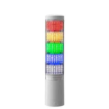 LED Signalturm mit Summer und Blinkfunktion, LED Farben: rot, gelb, grün, blau, klar