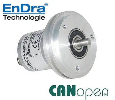 WDGA58A061218COAB00CB5 Drehgeber absolut, magnetisch, CANopen, Vollwelle, Synchroflansch; Gehäuse: Ø 58 mm 12/18-bit Single-/Multiturn; Vollwelle: Ø 6 mm Wachendorff