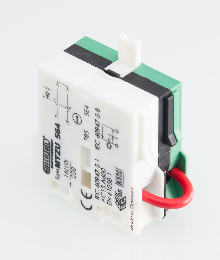 MTZU_564 Tastkontaktgeber MTI Zustimmfunktion (verwendbar im MHR_5 für 2 Kanäle) 1Z (1Ö + 1S) Schlegel