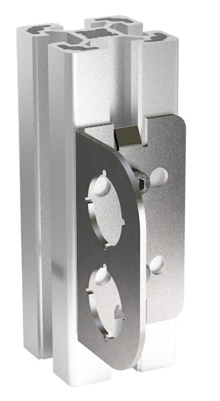 S_CW290 S_CW290 - Montagewinkel 90° / 2 Einbaustellen Edelstahl 1.4301 Schlegel