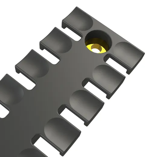 AP 70 BR4 Kammzugentlastung, Schraubbefestigung, M4-Buchse Messing