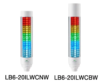 LB6-20ILWCNW - LED-Signalsäule ohne Summer, IO-Link Multicolor