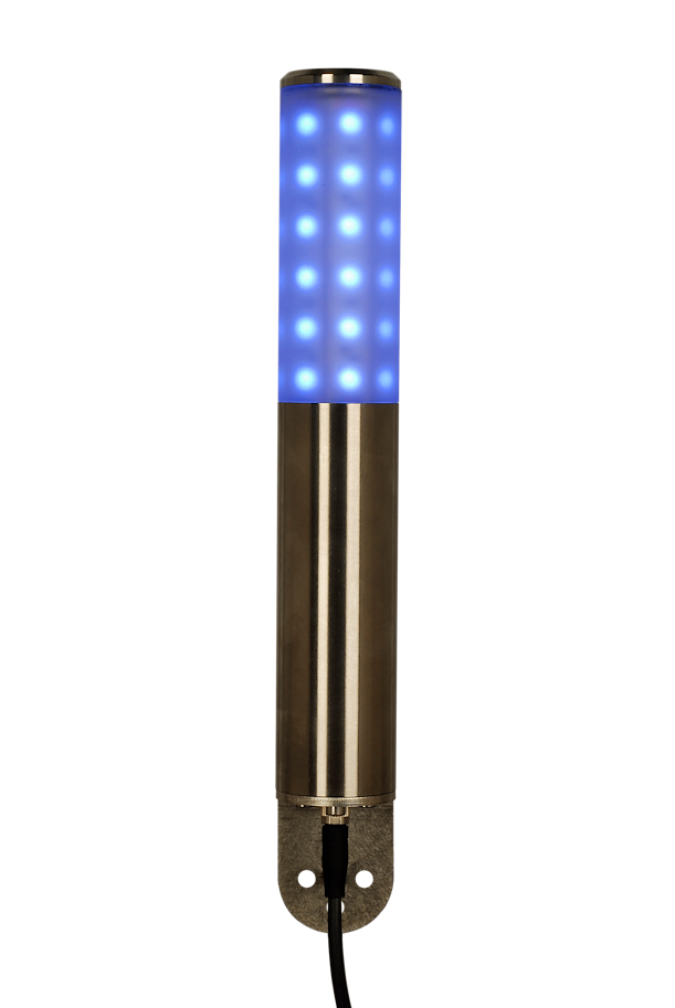 Höhe 240mm, PNP, Edelstahl Gehäuse, 24Volt, 10 Watt, IP67, mit Summer