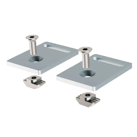 Leuchtenbefestigung Montagesatz für SYSTEMLED | PROFILED, flach, kurz, 1 Paar