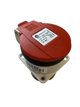 Schutzkontaktsteckdose Schweizer Standard T25 16A IP55 (rot)