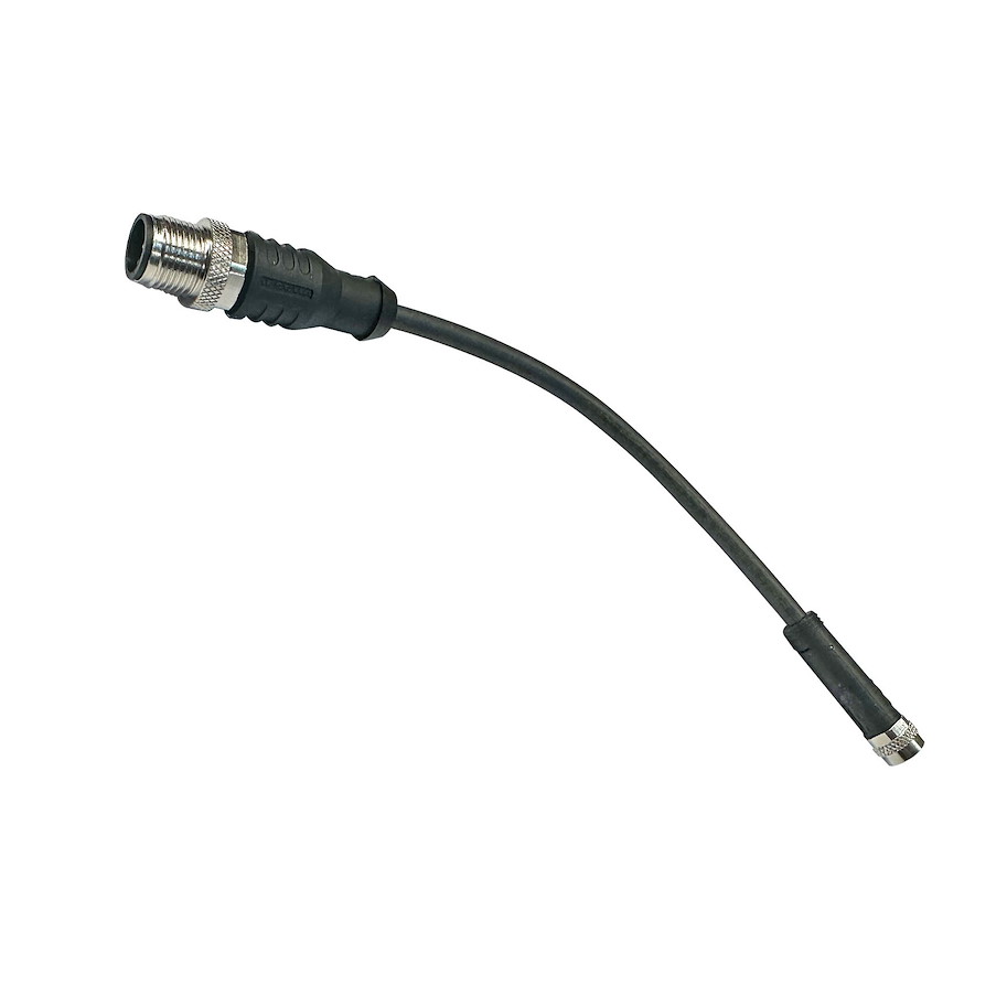 Anschlusszubehör Adapter M8 Sensorbuchse auf M12 Sensorstecker 5-polig Verbindungskabel 200mm