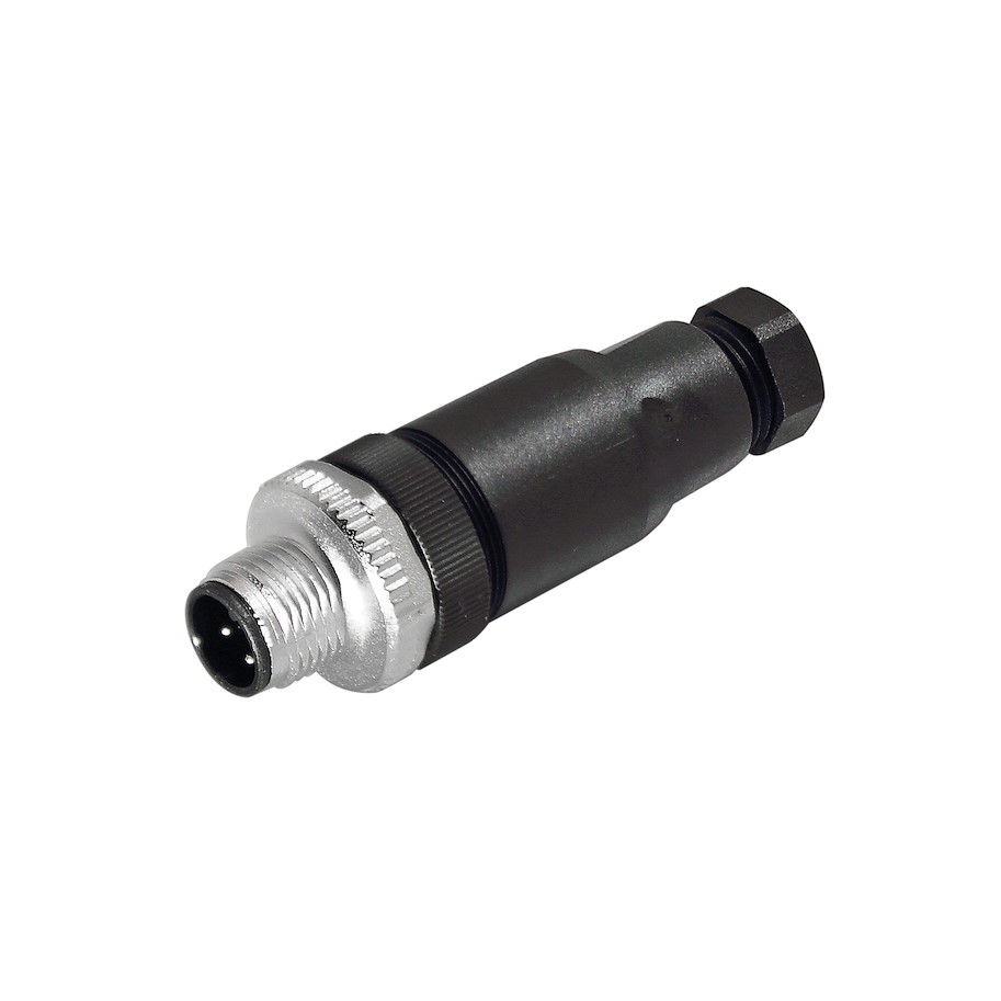 Anschlusszubehör Sensorstecker M12 gerade konfektionierbar 4-polig A-kodiert 24V DC