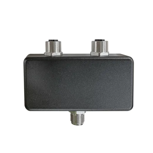 Verteiler T-Verteiler M12, 3-polig, 2x M12 Buchse, A-kodiert/1x M12 Stecker, A-kodiert, max. 8A, 24V DC