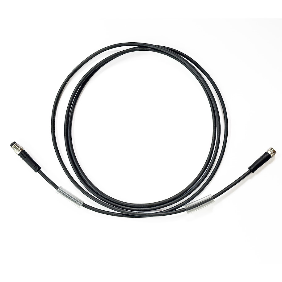 Anschlusskabel Sensor Kabel, 2m, PUR, M8 Sensorbuchse, 3-polig/M8 Sensorstecker, 3-polig, 24V DC