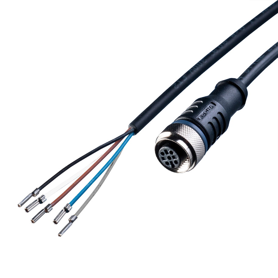 Anschlusszubehör Sensor Kabel 5m PUR M12 Sensorbuchse 5-polig A-kodiert/offene Leitungsenden 24V DC