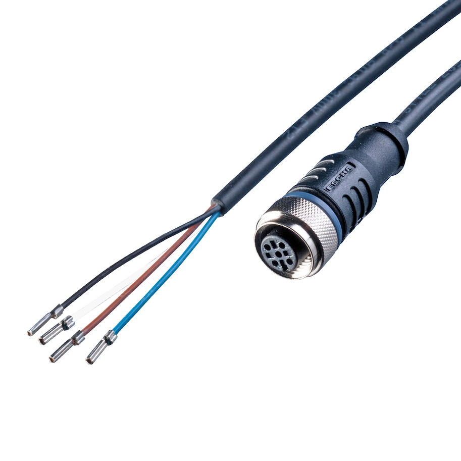 Anschlusszubehör Sensor Kabel 25m PUR M12 Sensorbuchse 4-polig A-kodiert/offene Leitungsenden 24V DC
