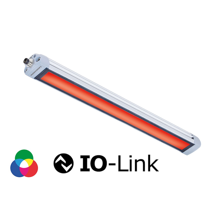 Maschinenleuchte TUBELED_25 RGB-W IO-Link 540mm (~43W + ~29W + ~43W) ~115W + ~144W M8 24V DC