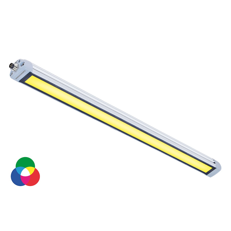 Maschinenleuchte TUBELED_25 RGB-W 370mm 100ﾰ (~29W + ~19W + ~29W) ~77W + ~96W M8 24V DC