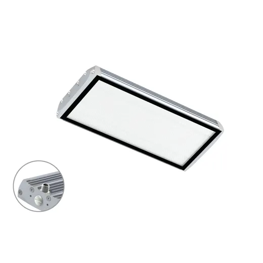 Maschinenleuchte FIELDLED EVO Aufbau M12-A rückseitig 370 x 150mm 100° ~43W 24V DC