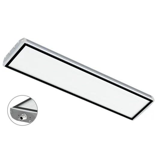 Maschinenleuchte FIELDLED EVO Aufbau M12-A stirnseitig 702 x 150mm 100ﾰ ~86W 24V DC