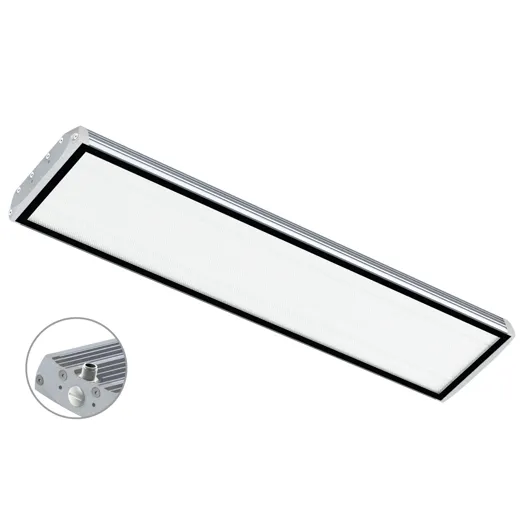 Maschinenleuchte FIELDLED EVO Aufbau M12-A rückseitig 702 x 150mm 100° ~86W 24V DC