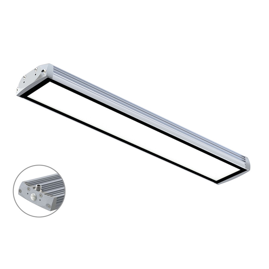 Maschinenleuchte FIELDLED EVO Aufbau M12-A rückseitig 790 x 96mm 100° ~58W 24V DC