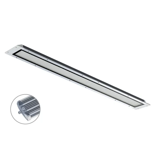 Maschinenleuchte FIELDLED EVO Einbau M12-A stirnseitig Einbaumass 790 x 96 x 30mm 100° ~58W 24V DC