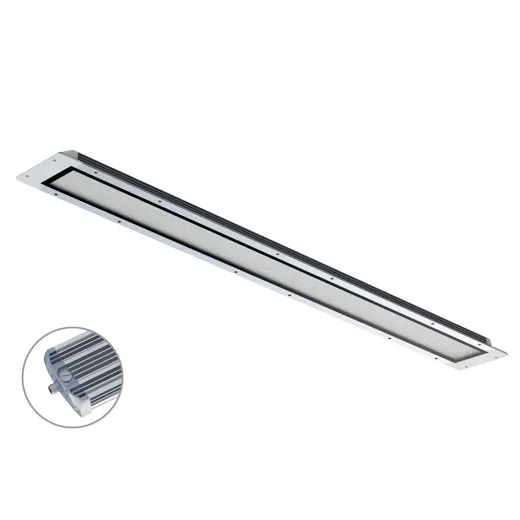 Maschinenleuchte FIELDLED EVO Einbau M12-A stirnseitig Einbaumass 540 x 96 x 30mm 100° ~39W 24V DC