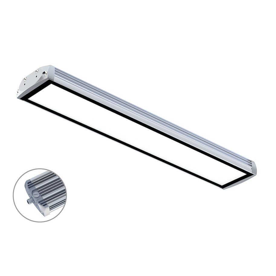 Maschinenleuchte FIELDLED EVO Aufbau M12-A stirnseitig 280 x 96mm 100ﾰ ~19W 24V DC