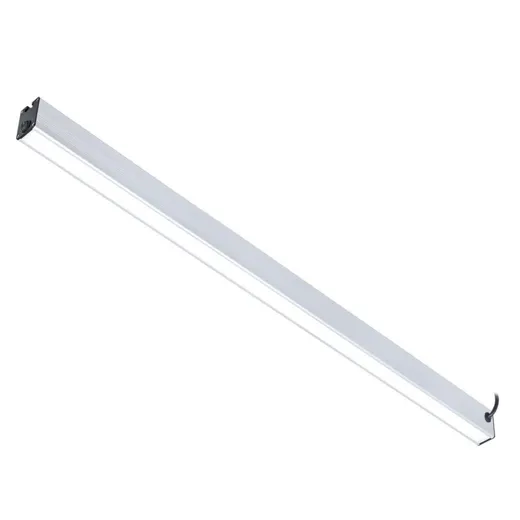 Systemleuchte PROFILED AC, 1500mm, Netzstecker und 3m Anschlussleitung, Abdeckung Mikroprismen, 100°, ~39W, 120-277V AC